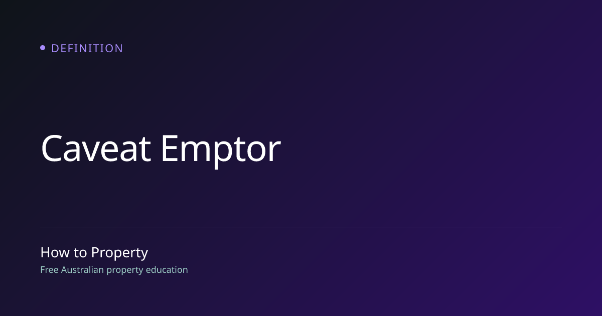 What Is Caveat Emptor? | How to Property | How to Property