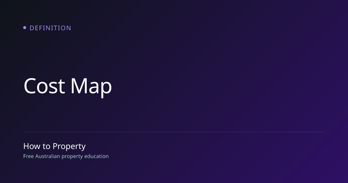 COST MAP Definition & Meaning | How to Property